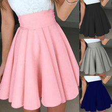 Load image into Gallery viewer, Cocktail Mini Skirt Ladies Summer Skater Skirt