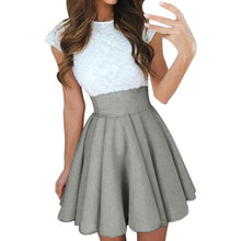 Load image into Gallery viewer, Cocktail Mini Skirt Ladies Summer Skater Skirt