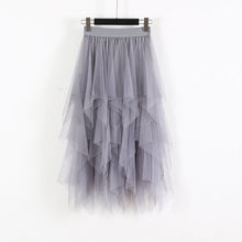 Load image into Gallery viewer, Elastic High Waist Long Tulle Skirt

