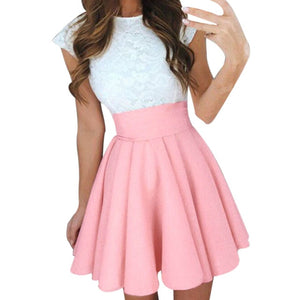 Cocktail Mini Skirt Ladies Summer Skater Skirt